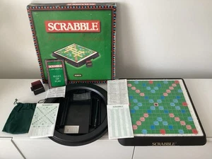 Scrabble Prestige Edition Brettspiel - 100% komplett Plattenspieler & funktionstüchtiger Timer - Bild 1 von 13