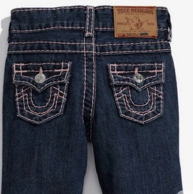 True Religion Women's Pink Stitch Skinny Jeans Low Rise, Size W28 L32 - Image 1 of 3