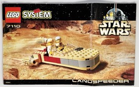 1999 Lego Star Wars Landspeeder (7110) Instruction Manual Booklet Only