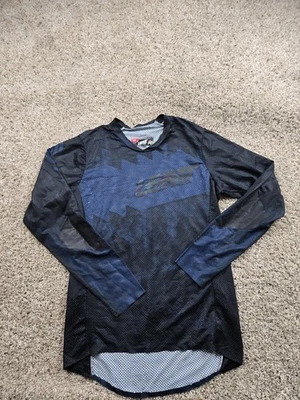 Leatt MTB 4.0 Ultraweld Jersey Mens Medium Blue Long Sleeve Stretch  - Image 1 of 4