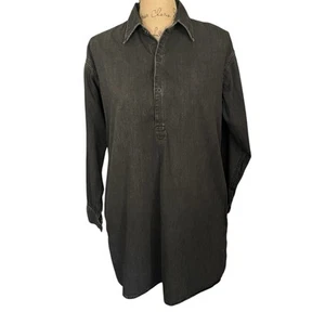 Túnica Denim & Supply Ralph Lauren Talla M 1/4 Botón Victoriano Cuello Caprichoso - Imagen 1 de 13