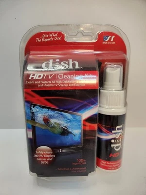 Dish HDTV Display Cleaner LCD LED OLED Plasma TV Screens Cleaning Kit USA NEW - Image 1 of 4