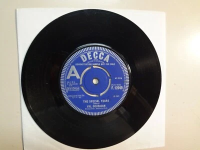 VAL DOONICAN:w/Jimmy Page-The Special Years-Travelling Home-U.K.7" 65 Decca Demo - Image 1 of 2