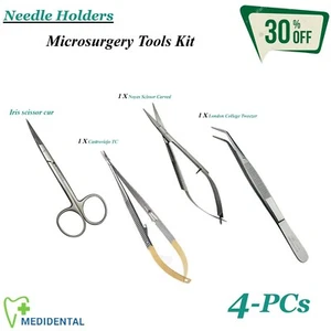 Quirúrgico Aguja Soporte Microsurgery Kit Herramientas Operaciones Utensilio Neu - Bild 1 von 4