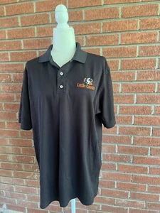Little Ceasars Short Sleeve Work Shirt Black Large Polo Doc & Amelia 3 Button - Picture 1 of 16