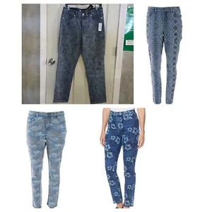 Dg2 Diane Gilman Virtual Stretch Printed SkinnyJean Women's - Picture 1 of 5