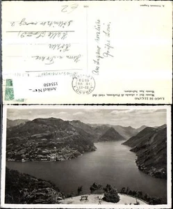 155450,Foto AK Lago di Lugano Monte Bre e sfondo di Porlezza Monte San Salvatore - Bild 1 von 1