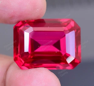 Piedra preciosa extremadamente rara y natural 63,80 quilates roja sangre esmeralda RUBÍ con certificación AGL - Imagen 1 de 7