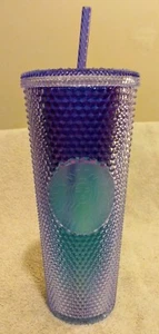 Starbucks 2021 Studded Blue Ombre 24oz Tumbler - Picture 1 of 4