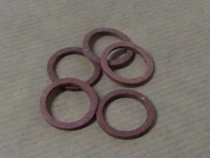 Triumph Tiger Cub E697 Petrol Tank Petrol Tap Fibre Washer x5  ' - Picture 1 of 2