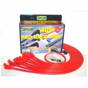 Taylor 79232 Spark Plug Wires 409 Pro Race Spiro-Wound 10.4mm Red 135 Deg. - Picture 1 of 1