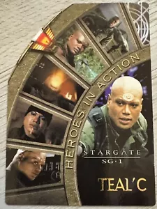 Stargate SG1 Season 4 Heroes In Action Chase Card H2 Teal’C - Bild 1 von 2