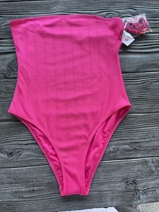 Damen Badeanzug von PRIMARK CARES in Hot Pink mit Träger Gr. 44 NEU & ETIKETT - Bild 1 von 12