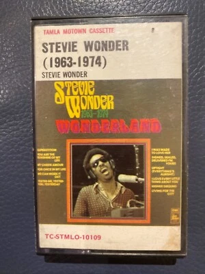 Stevie Wonder 1963-1974- Cassette Tape - Paper Label Australian import - Image 1 of 3