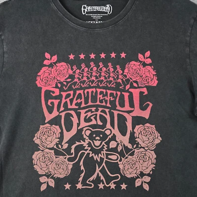 Lucky Brand Grateful Dead Shirt Mens Extra Large XL Black Marching Skeletons NWT - Image 1 of 4