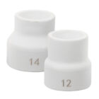 2 Stck. Keramik Schweißen Taschenlampe Becher Linse für Tig Cups Zubehör Glas