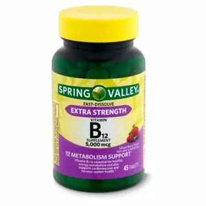 Spring Valley Mixed Berry Flavor Extra Strength Vitamin B12 Supplement- 5-000 mc - Picture 1 of 1