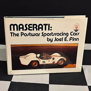 MASERATI THE POSTWAR SPORTSRACING CARS BOOK HARDBACK EDITION BIRDCAGE 350S TIPO - Imagen 1 de 8
