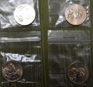 2022 P & D Positive A & B Native American Dollar Uncirculated 4 Coin Set - Bild 1 von 1