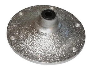 #503 Approximately 8.5" Round Inverted Boat Pedestal Seat Base Aluminum - Foto 1 di 1