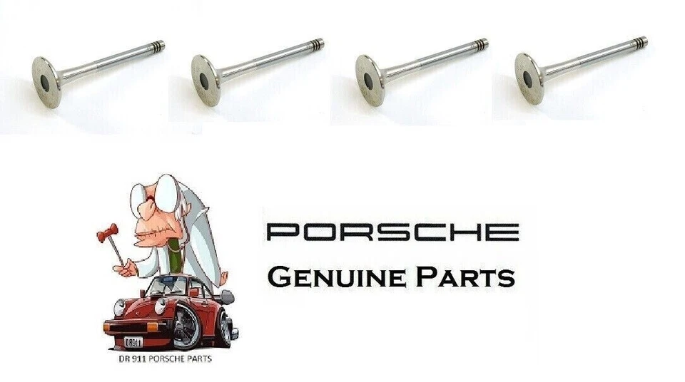 Porsche 924 944 83-88 Juego de 4 válvulas de escape motor 92810541004 928 105 410 04 Foto 1 de 1