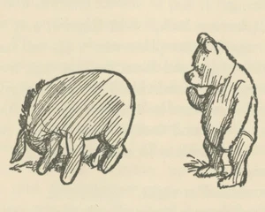 Winnie-the-Pooh 1926 - What's Happened to Your Tail de Ernest H Shepard Print - Imagen 1 de 3