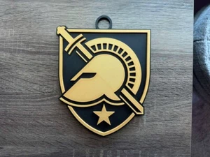 Armee schwarze Ritter übergroße Halskette mit Anhänger - mutiger militärischer Geist Geschenk - Bild 1 von 1