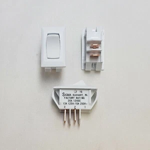 1G-16-U INTERRUPTORES SIGMA INTERRUPTOR DE REPUESTO SPST BLANCO ENCENDIDO MOMENTÁNEO APAGADO - Imagen 1 de 1
