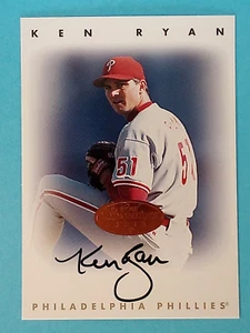 1996 Leaf Signature Series Auto Ken Ryan Philadelphia Phillies ⚾ - Imagen 1 de 2