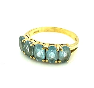 MAGNIFIQUE BAGUE OR 18 CARATS - Aigues marines - 3,84 g - Imagen 1 de 6