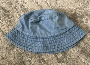BOYS/GIRLS DENIM STYLE SUN HAT 1-2 YEARS SUMMER SPRING NEXT BLUE - Picture 1 of 7