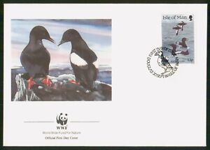 Mayfairstamps Isle of Man Block FDC 1989 Black Guillemot First Day Cover wwu_621