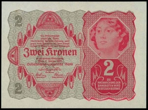 AUSTRIA 2 KRONEN 1922 P#76 UNC - Bild 1 von 1