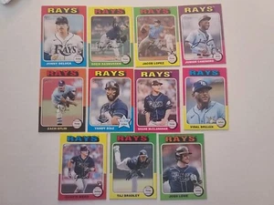 2024 Topps Heritage & Topps Series 1 Tampa Bay Rays Base Team Set w/RC's - Picture 1 of 2