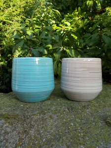GLASUR MINITOPF-PFLANZTOPF-7,5x7 CM-ÜBERTOPF-BLUMENTOPF-KAKTEENTOPF - Bild 1 von 6