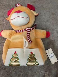 H H Hapi i Home Baby Hanging Diaper Stacker/Storage Christmas Santa Reindeer 17”