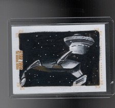  Star Trek TOS Archives & Inscription  sketch card by Jennifer Allyn
