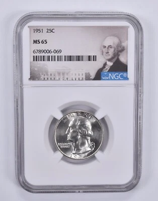 MS65 1951 Washington Quarter NGC Special Label - Image 1 of 4
