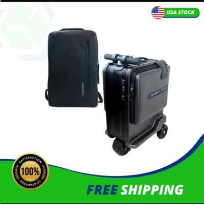 GLOBAL DRT Airwheel Smart Carry-On Luggage & Backpack Set – TSA Lock, USB Port, Lightweight