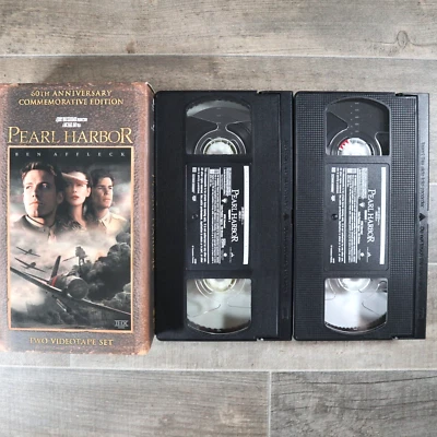 Pearl Harbor VHS, 2001, 2-Tape Set, 60th Anniversary Commemorative Ed War Film - Image 1 of 4