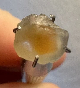 Natural Uncut Tri-Color Orange Yellow Blue Montana Sapphire 2.95 CT 8x8x6 mm - Picture 1 of 18