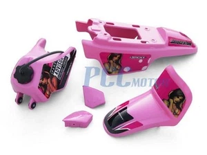 PINK GRAPHICS DECAL PLASTIC SEAT KIT for YAMAHA PW50 PW 50 DE42+ - Picture 1 of 1