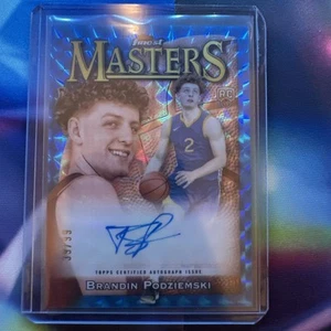 2023-24 Topps Finest Brandin Podziemski Masters Auto RC Blue Refractor/99 - Imagen 1 de 2