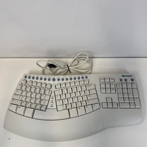 MICROSOFT Natural Keyboard Pro USB & PS/2 Wired Ergonomic Keyboard White RT9401 - Picture 1 of 11