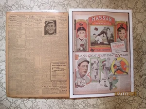 Baseball Ty Cobb Newspaper 1 TRIES TO PITCH - TIGERS NEARLY LOSE - Picture 1 of 1