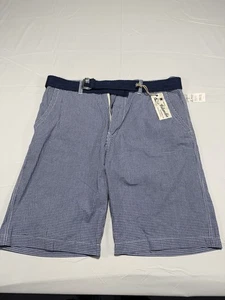 Original Islandia Clothing Co. Plaid Flat Front Shorts, Size 34 With Belt NWT - Picture 1 of 7