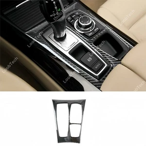 Gear Shift Panel Decal For BMW X5 E70 B Carbon Fiber Stick Protect Trim Cover - Picture 1 of 10