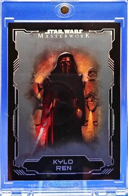 🔵 2016 Topps Star Wars Masterwork KYLO REN Silver Metallic /99 #41 - Image 1 of 3