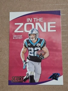 2020 CHRISTIAN MCCAFFREY SCORE IN THE ZONE NFL CARD #IZ-CM PANTHERS SF 49ERS - Bild 1 von 2