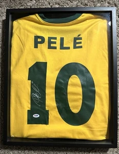 Pele Brazil Signed Soccer Jersey Autographed PSA DNA COA - Picture 1 of 2